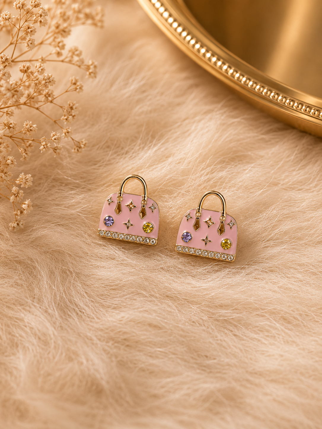 Mini Luxe Handbag Stud Earrings